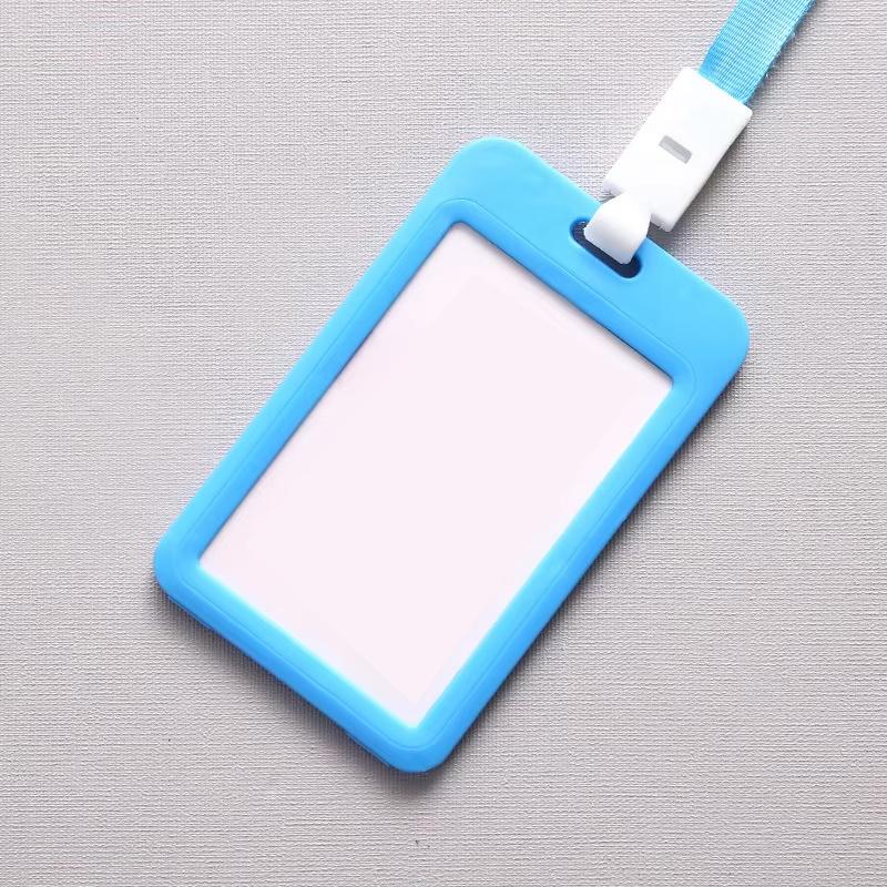 Premium ABS Plastic Double Sided Card Holder- Skyblue a